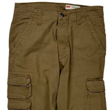 Levis Cargo Trousers - 29W 30L Brown Cotton