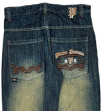 Paco Hip Hop Jeans - 35W 32L Blue Cotton