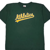 Athletics Majestic Mlb T-Shirt - 2XL Green Cotton
