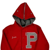 Delong Varsity Jacket - Medium Grey Wool Blend