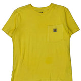 Carhartt T-Shirt - Medium Yellow Cotton