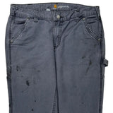 Carhartt Carpenter Trousers - 32W UK 12 Grey Cotton