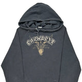 Carhartt Graphic Hoodie - Large Grey Cotton