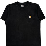 Carhartt T-Shirt - Medium Black Cotton
