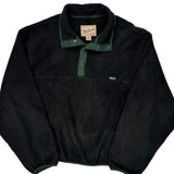 Made In USA Woolrich Collared Fleece - 2XL Black Polyester