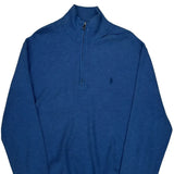 Polo By Ralph Lauren 1/4 Zip - XL Blue Cotton