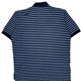 Polo By Ralph Lauren Striped Polo Shirt - Large Blue Cotton