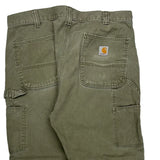 Carhartt Carpenter Pants - 36W 29L Green Cotton