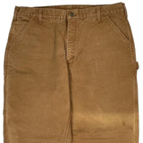 Carhartt Carpenter Trousers - 38W 30L Brown Cotton