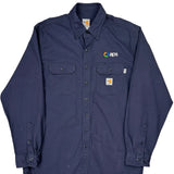 Aps Logo Carhartt Shirt - Large Navy Cotton