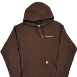 Carhartt Hoodie - Medium Brown Cotton Blend