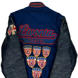 Livonia Travel Hockey Holloway Varsity Jacket - Small Gray Leather