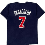 Braves Majestic Mlb T-Shirt - Large Navy Cotton