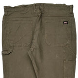 Dickies Cargo Carpenter Pants - 38W 32L Green Cotton
