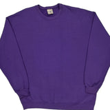 90'S Blank Unbranded Sweatshirt - XL Purple Cotton
