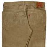 Levis Cord Pants - 36″ Waist Beige Cotton Blend