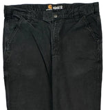 Carhartt Carpenter Trousers - 36W 33L Black Cotton