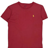 Polo By Ralph Lauren T-Shirt - Small Red Cotton