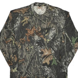 Mossy Oak Camo Long Sleeve T-Shirt - XL Camo Cotton