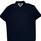 Tommy Hilfiger Polo Shirt - 2XL Navy Cotton