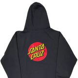 Santa Cruz Hoodie - XL Black Cotton Blend