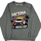 Daytona International Speedway Nascar Graphic Sweatshirt - Small Grey Cotton