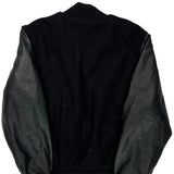 Rennoc Varsity Jacket - Large Black Wool Blend