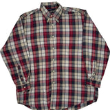 Nautica Checked Flannel Shirt - Large Multicoloured Cotton