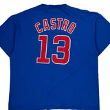 Chicago Cubs Majestic Mlb T-Shirt - XL Blue Cotton