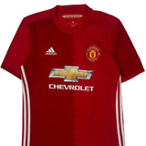 Manchester United Adidas 2016-17 Home Football Shirt - Medium Red Polyester