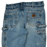 Carhartt Carpenter Jeans - 34W 30L Light Wash Cotton