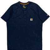 Carhartt T-Shirt - Medium Navy Cotton
