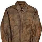 John Ashford Leather Jacket - Medium Brown Leather