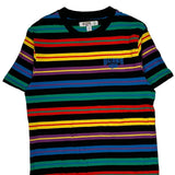 Guess Striped T-Shirt - Large Multicoloured Cotton