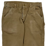 Carhartt Carpenter Trousers - 32W 30L Beige Cotton
