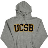 Russell Athletic College Hoodie - XL Grey Cotton Blend