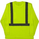 Dickies Long Sleeve T-Shirt - XL Yellow Polyester