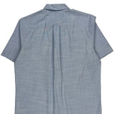 Tommy Hilfiger Short Sleeve Shirt - Medium Blue Cotton