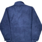 Made In USA Nike Fleece Jacket - Large Blue Polyester