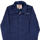 True Religion Graphic Jacket - Large Blue Cotton