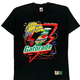 Single Stitch Gatorade Fruit Of The Loom Graphic T-Shirt - Large Black Cotton