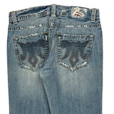 Mek Denim Boot Cut Jeans - 35W 34L Light Wash Cotton