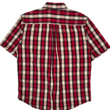 Carhartt Checked Short Sleeve Shirt - Large Red Cotton