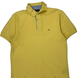 Tommy Hilfiger Polo Shirt - Medium Yellow Cotton