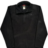 The North Face 1/4 Zip - Large Black Polyester