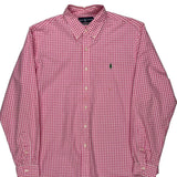 Ralph Lauren Checked Shirt - XL Pink Cotton