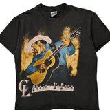 Chris Ledoux Hanes Single Stitch T-Shirt - Large Black Cotton