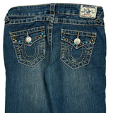 True Religion Cropped Jeans - 27W US 2 Blue Cotton