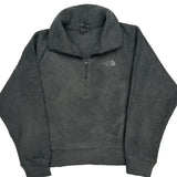 The North Face 1/4 Zip - Large Grey Polyester