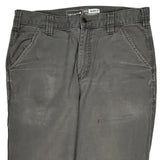 Carhartt Carpenter Trousers - 33W 34L Grey Cotton